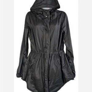 Champion Windbreaker Black Hooded Women's Jacket